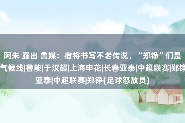 阿朱 露出 鲁媒：宿将书写不老传说，“郑铮”们是中国足坛沿途气候线|鲁能|于汉超|上海申花|长春亚泰|中超联赛|郑铮(足球怒放员)