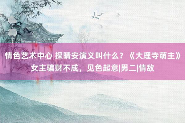 情色艺术中心 探晴安演义叫什么？《大理寺萌主》女主骗财不成，见色起意|男二|情敌